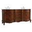 Ensemble de meuble-lavabo double 72 po Lunette-207236163-207236164