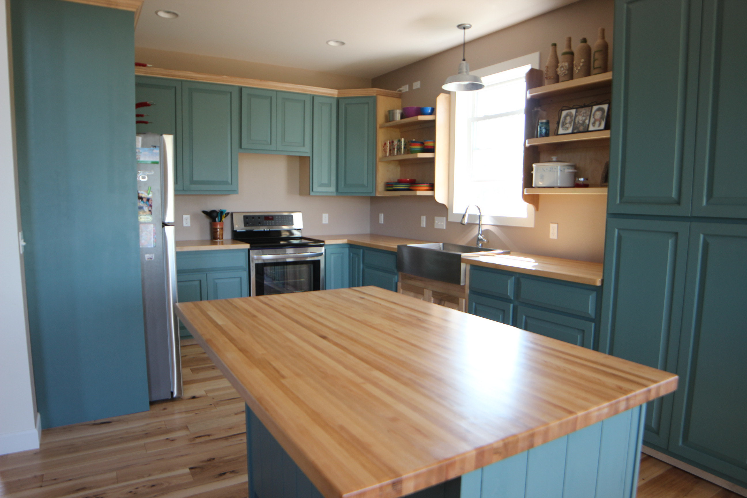 Forever Joint Tops Wood Butcher Block Table Top 1.5" Thick Wayfair