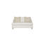 Haley Upholstered Loveseat with Pillows, White