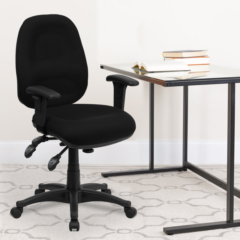 Wingler Executive Chair, Gray, Height and Width Adjustable Arms