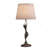 24" Silver Table Lamp, Art Deco Silhouette Desk Lamp for Home Decor
