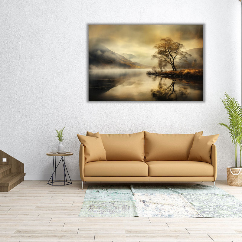 Cloudy Lake Dream, 20" H x 30" W