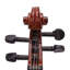 Ensemble de violon acoustique 4/4 avec étui, archet et colophane - ensemble de violon naturel pour apprenants adultes et amateurs, avec corps en tilleul, raccords en bois noirci et étui souple