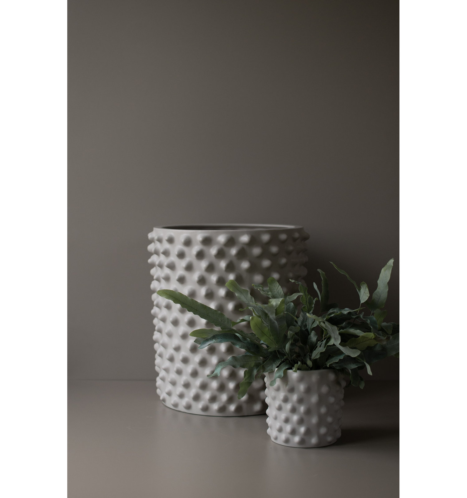 13.78'' Ceramic Table Vase, Greige