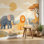 Papier peint animaux Safari