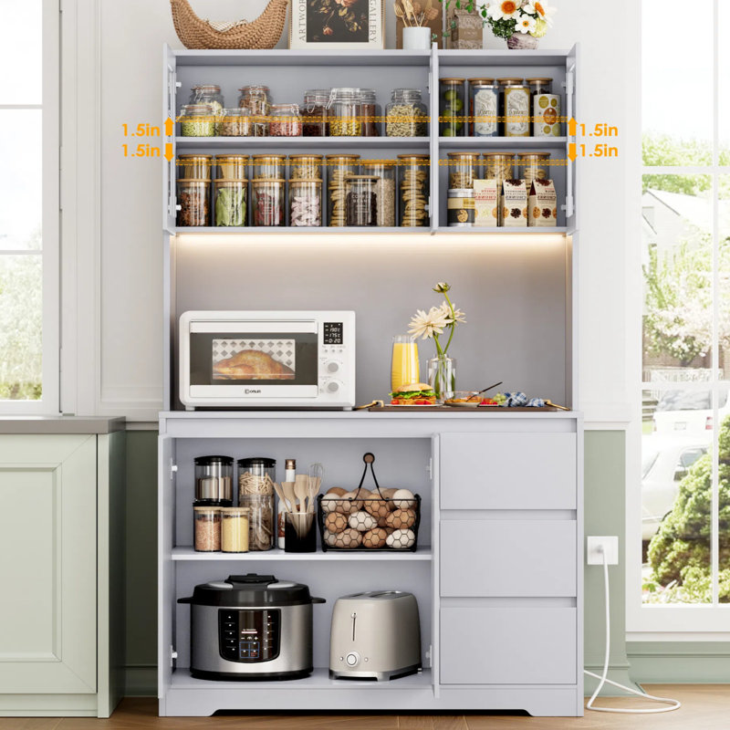 Garde-manger 70,9 po, Gris clair