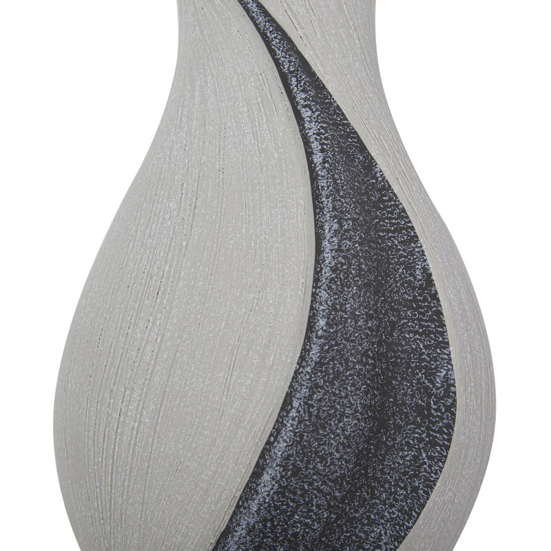 Vase de table en céramique 10 "Pekalongan, H 10 po x l 5 po x P 5 po