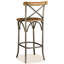 Ordway Solid Wood Bar Stool with Steel Frame