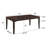 Beautiful Rectangular Dining Table Dark Oak Finish Upholstered Chair Wooden Furniture Dining Room Furniture-519971612