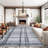 Area Rugs Modern Checkered RugsStain-Resistant Dining Room RugWashable CarpetRug for Farmhouse Living Room-1679237482-1679237480