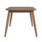 Larissa Mid-Century Modern Tapered Dining Set - Finish, Chenille Fabric, 63" Dining Table And 4 Chairs-1137623365-1137623371