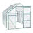 6X10ft Aluminum Greenhouse With Sloped Roof For Outdoor Plant Care Nursery Area Adjustable Flower Garden-126021853