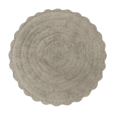 COTTON TUFTED CROCHET BATH MAT