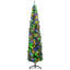 Arbre de Noël artificiel 8 pi avec 8 lumières, 668 branches, 250 lumières DEL colorées et base en acier