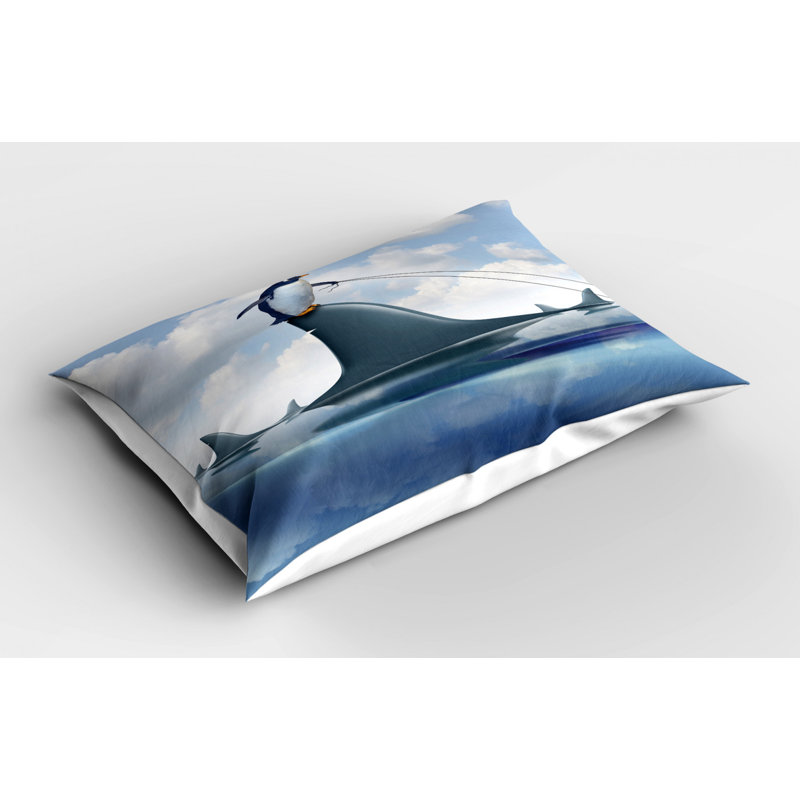 Shark Polyester Sham Set, Twin