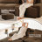 Boneless 115.3” Cloud Sectional Couch, Modular Sectional Sofa with Deep Seat, Corduroy Boneless Couches for Living Room,No Assembly Required (Brown)-1491907516