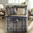 Modern Plaid Comforter Bedding Sets, Soft Polyester Hypoallergenic Design For Home