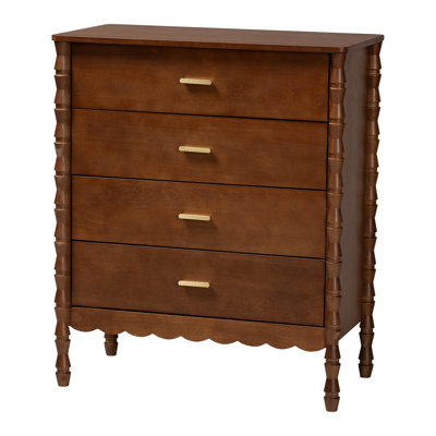 Commode à 4 tiroirs Baxton Studio Montemayor