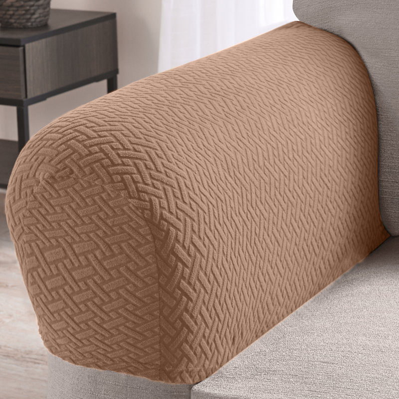 Housse pour coussin en T avec accoudoirs, Polyester sable