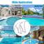 2 rails de piscine 30 po x 30 po - mains courantes en acier inoxydable avec prise confortable