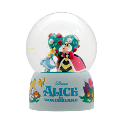 Enesco Disney Showcase Alice in Wonderland 75th Anniversary Snow Globe Waterball 5.56 Inch