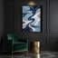 Abstrait art fluide sur toile grise 65-1097328056