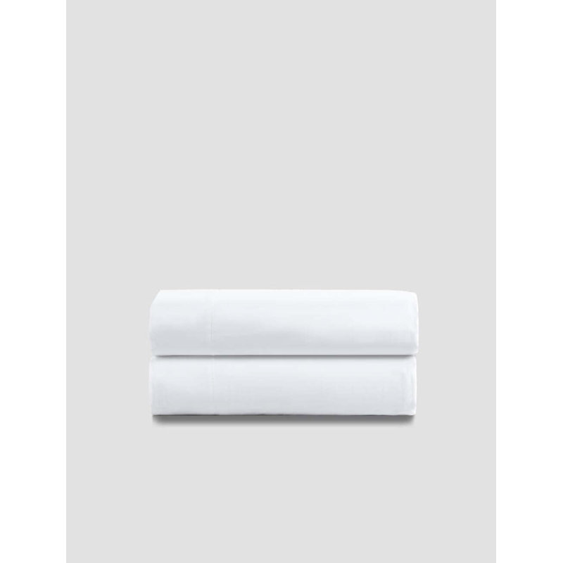 Natural Premium Bamboo Machine Woven Flat Sheet, King / Cal King Flat Sheet, Clear White