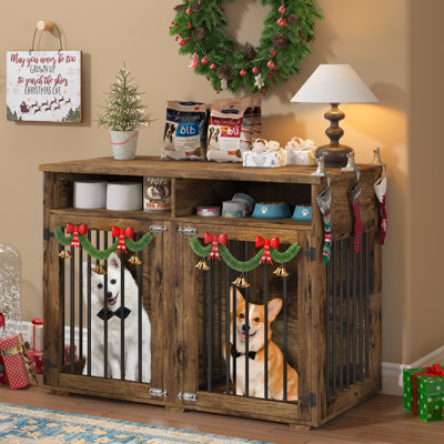 Meuble-cage pour chien