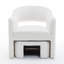 Fauteuil demi-tonneau avec repose-pieds-103605163