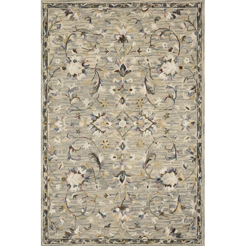 Gabrielo Wool Oriental Indoor Rug, Square 1'6"