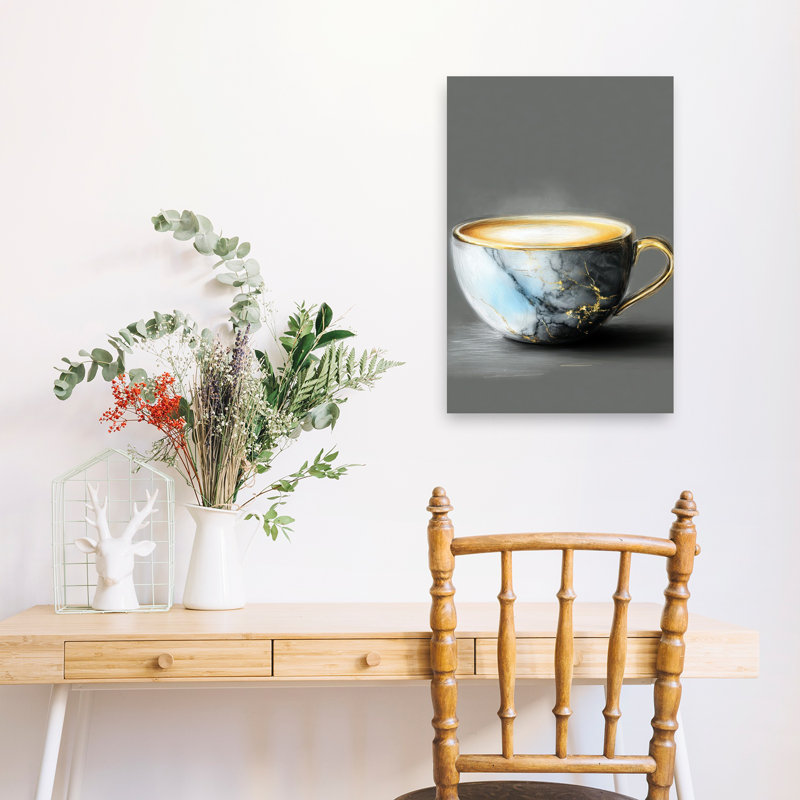 Art mural moderne et élégant Elegant Coffee, 24" H x 16" W