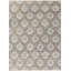 Brookhaven Damask Area Rug in Gray