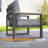 All-Weather 4-Piece  Aluminum Patio Furniture Set, 5-Seat Conversation Sofa With 10 Inches Extra Thick Cushions And Glass Table-89322906