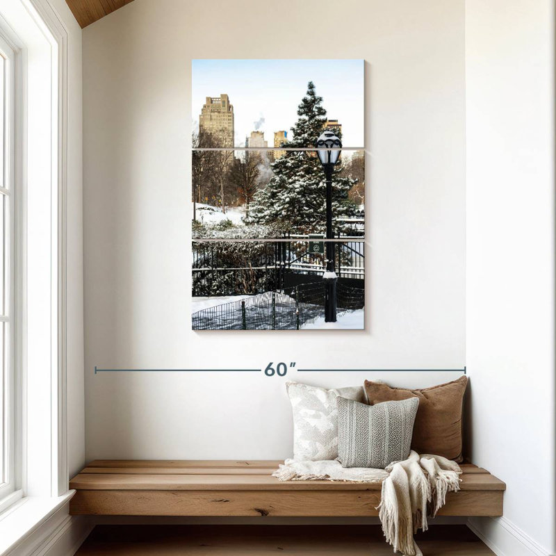 Nicci, New York - Central Park Under Snow II, H 45 po x l 28 po