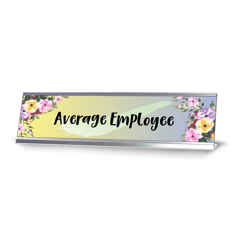 Enseigne de bureau moyenne employé
