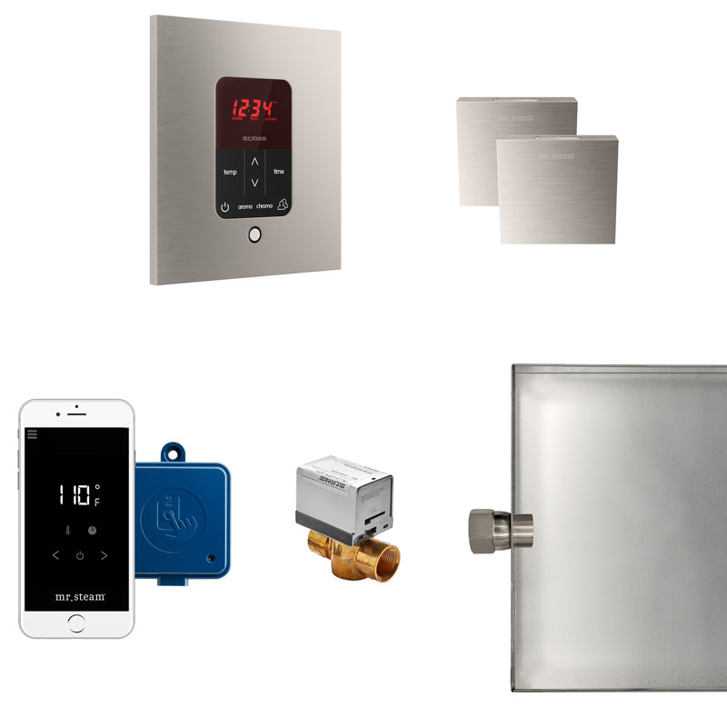 Ensemble de générateur de vapeur Butler Max, Nickel brossé