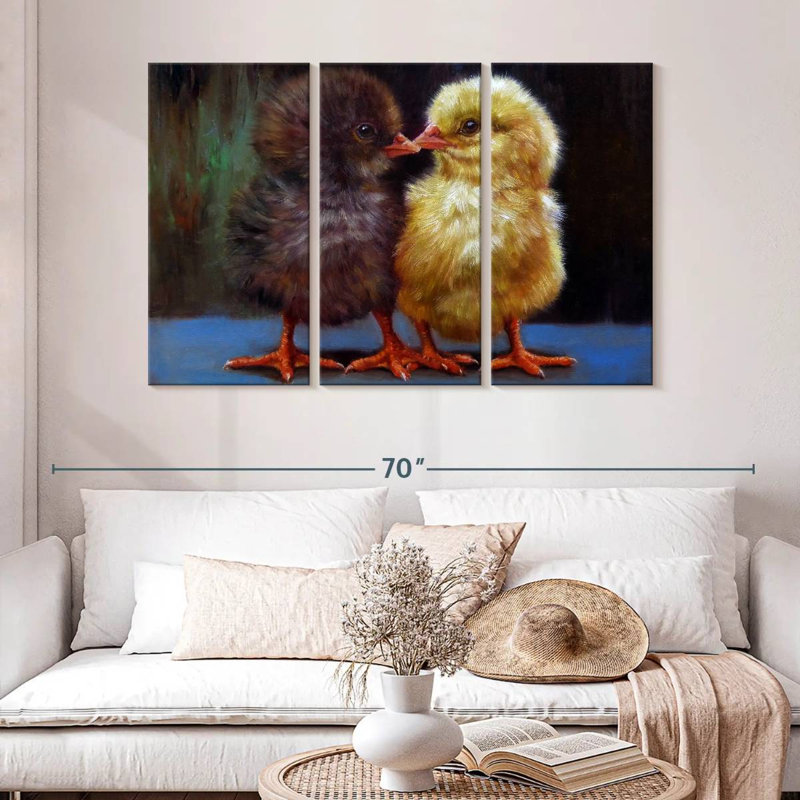 Brampt The Kiss Chicks, 32" H x 50" W