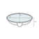 Whitehaus Collection Decorative 12'' Oval Bathroom Sink with Overflow