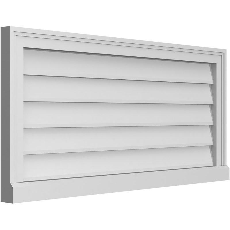 Cadre de seuil Brickmould, brun clair apprêté, H 18 po x l 38 po x P 2 po