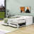 Eftimie Twin Size 2 Drawers Daybed with Trundle-1912511295