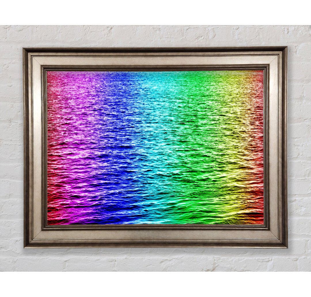 Gerahmtes Wandbild Rainbow Waters