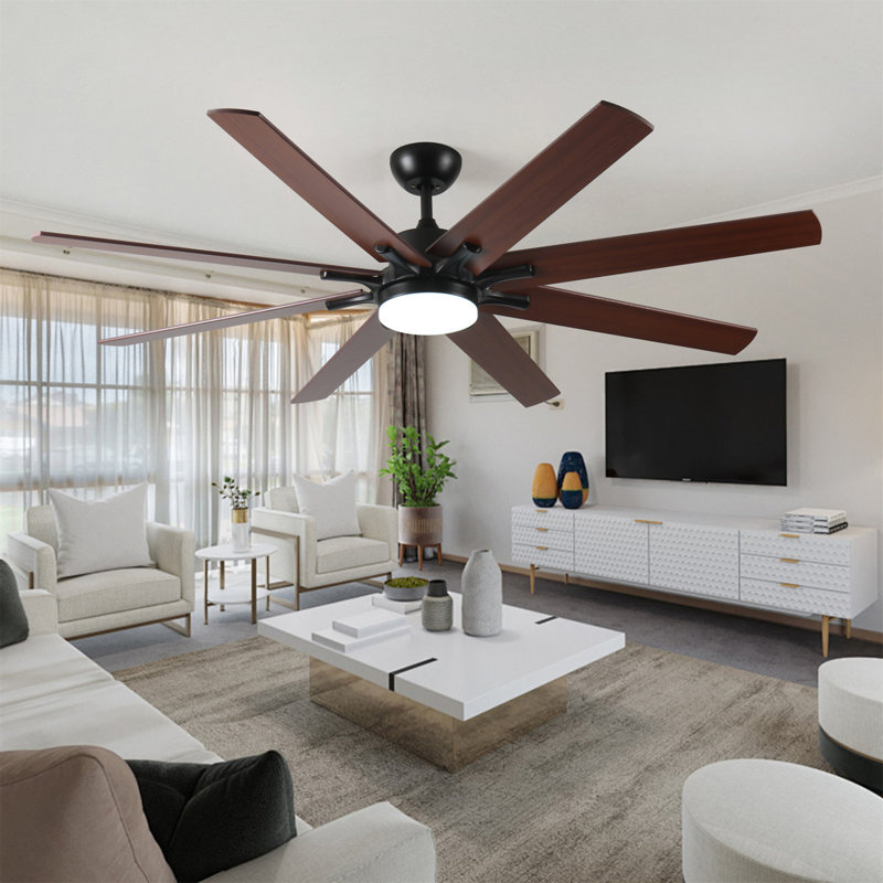 72 Inch Large Ceiling Fans With Lights And Remote