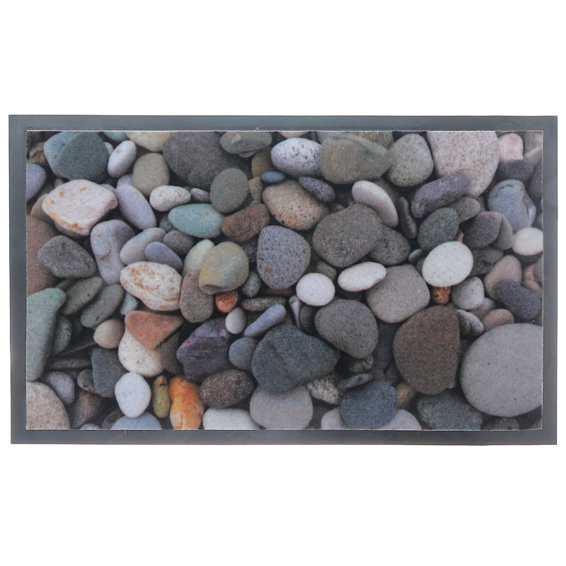 Tapis imprimé en pierre de rivière 18 po x 30 po