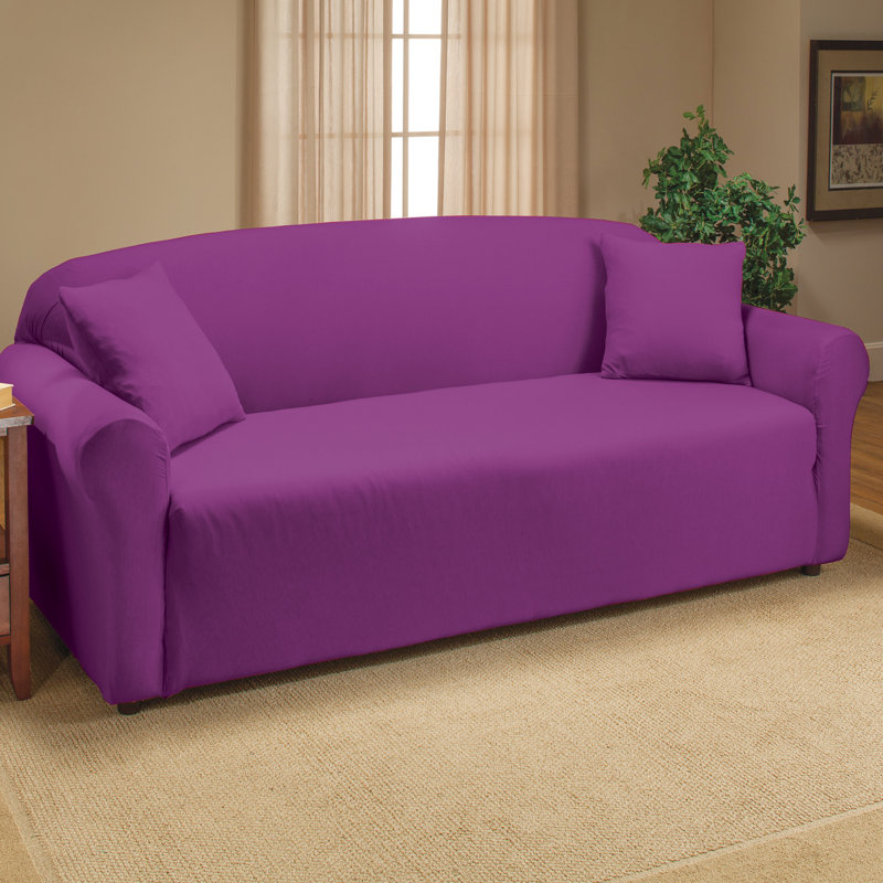 Housse pour canapé à coussins en T, Mauve