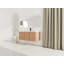 Meuble-lavabo mural de 122 cm (48 po) avec lavabo en résine et 3 portes à fermeture douce, design écologique et peu encombrant