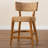 Binisha Bali & Pari Sabit Bohemian Seagrass And Mahogany Wood Counter Stool