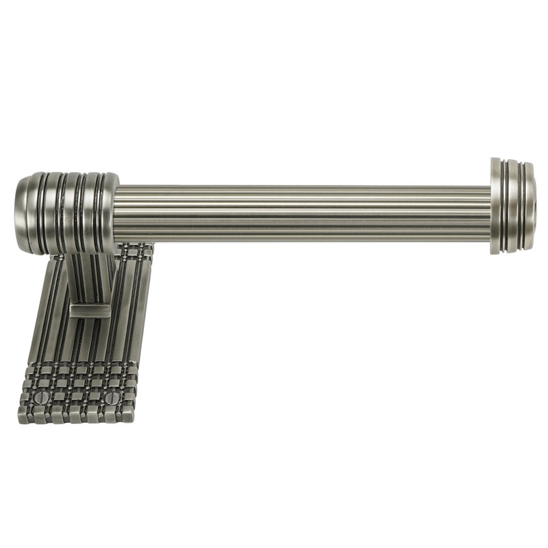 WILTON TISSUE BAR RIGHT, REEDED HANDLE; SATIN NICKEL FINISH, Antique Nickel