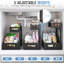 2-Tier Pull-Out Under Sink Organizer With L-Shaped Design, Adjustable Height, And Elegant Mesh For Maximized Kitchen And Bathroom Cabinet Storage-112366030-112366033