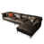 Cuir café grain de cuir / similicuir est en rupture de stock