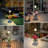 Solar Lights Outdoor With Plant Stands 2 Pack, Solar Floor Lamp Metal Tripod Patio Lights For Garden Yard Pathway Driveway Front/Back Porch Decoration-1971597076